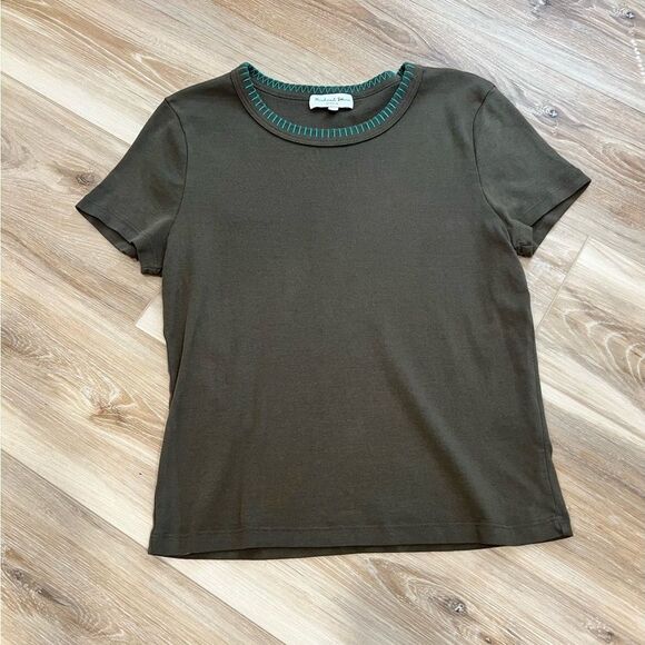 MICHAEL STARS Green Tee Shirt Size Large - Picture 1 of 7